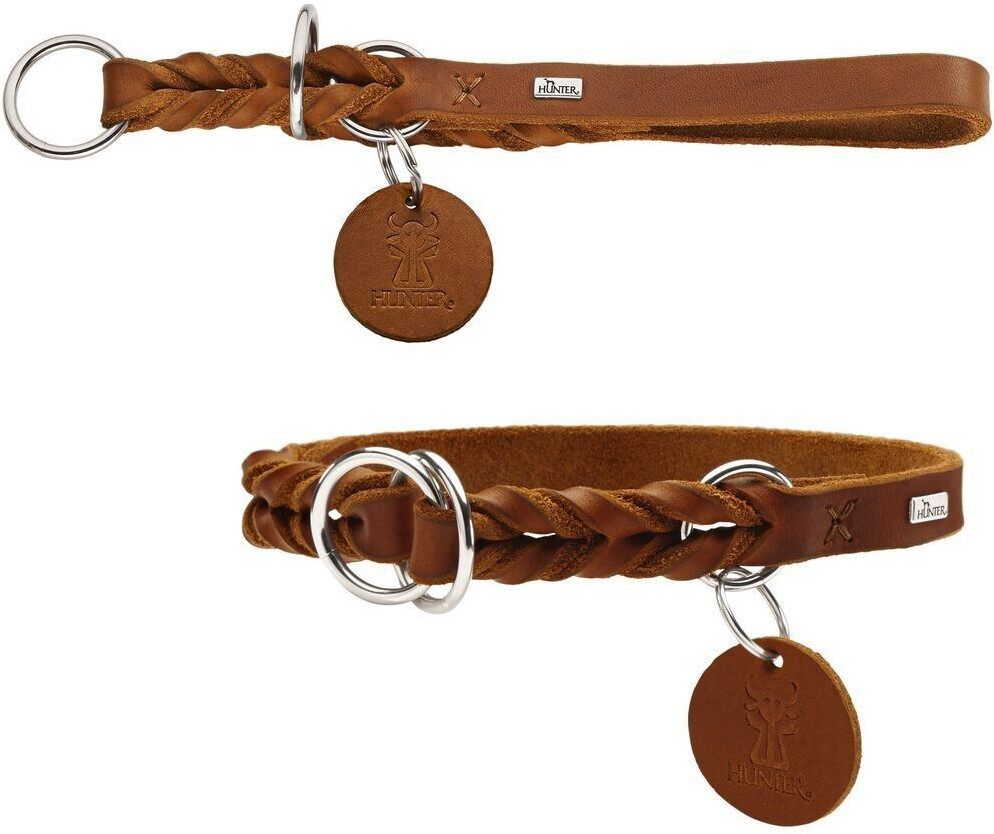 HUNTER Collier pour chien cognac 55cm 1.8cm HUNTER Collier pour chien cognac 55cm 1.8cm