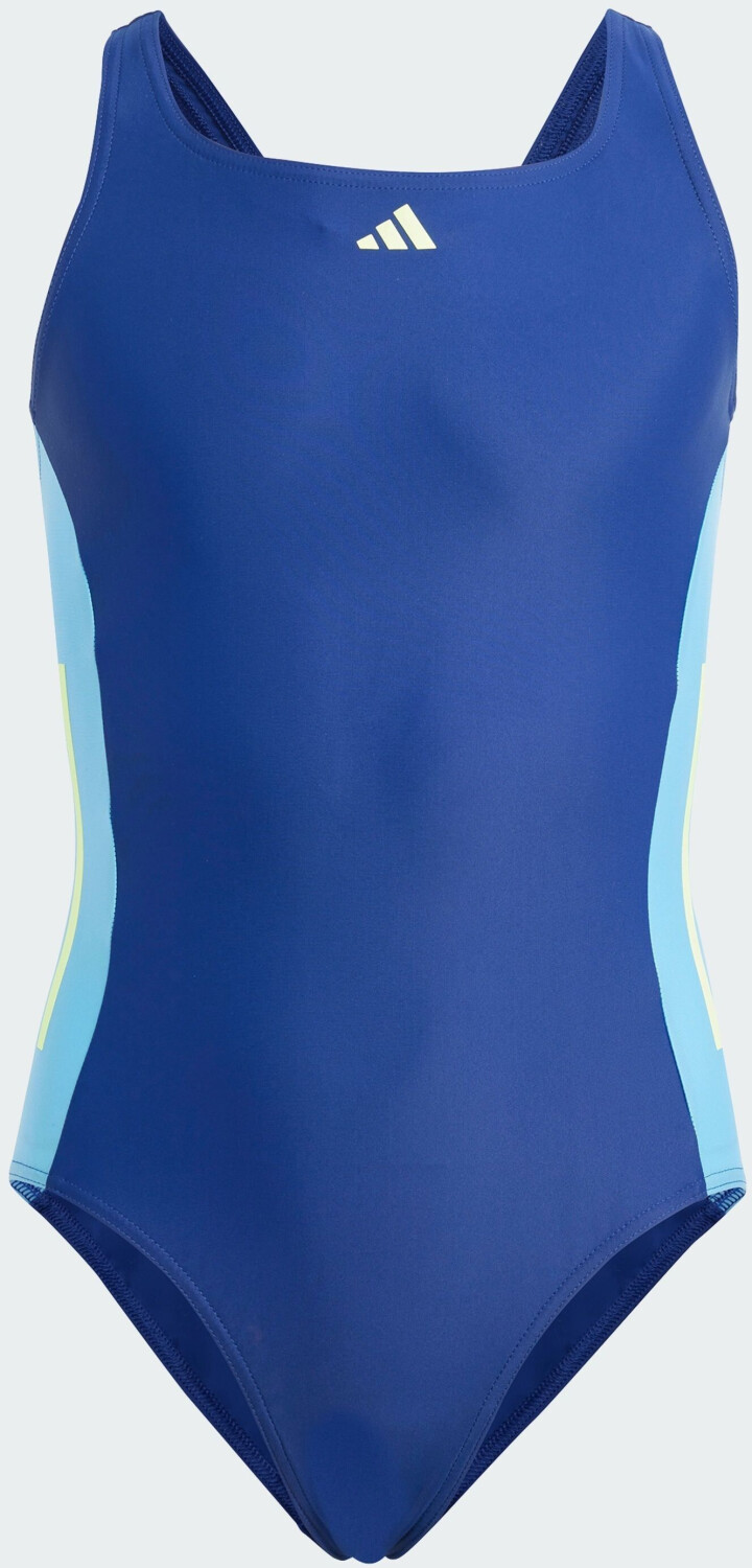Adidas Cut 3-Stripes Swimsuit (IQ3970) dark blue/green spark