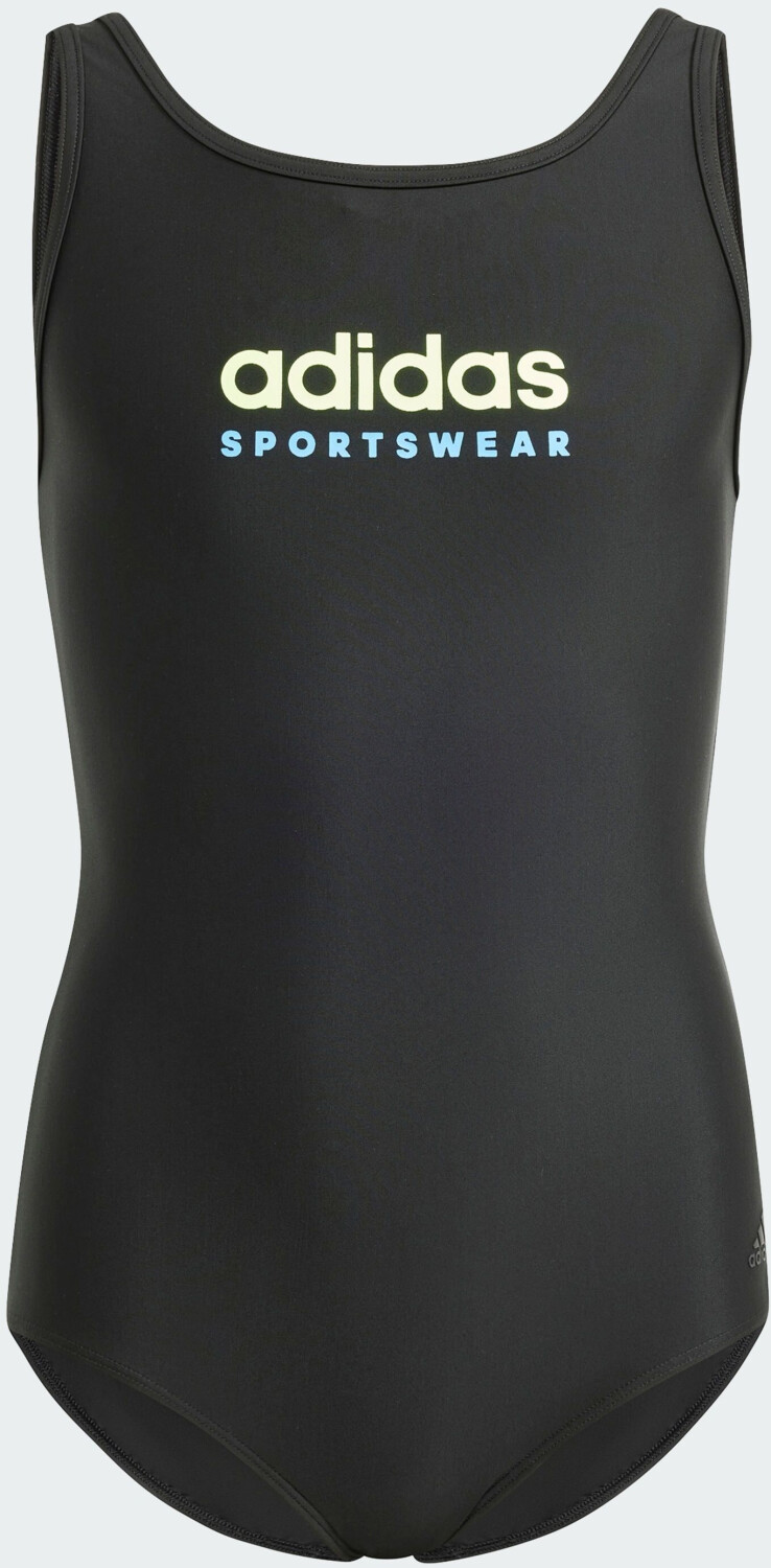 Adidas Sportswear U Back Kids Swimsuit Black Green Spark IT9619 ab 6 44 Preisvergleich bei idealo