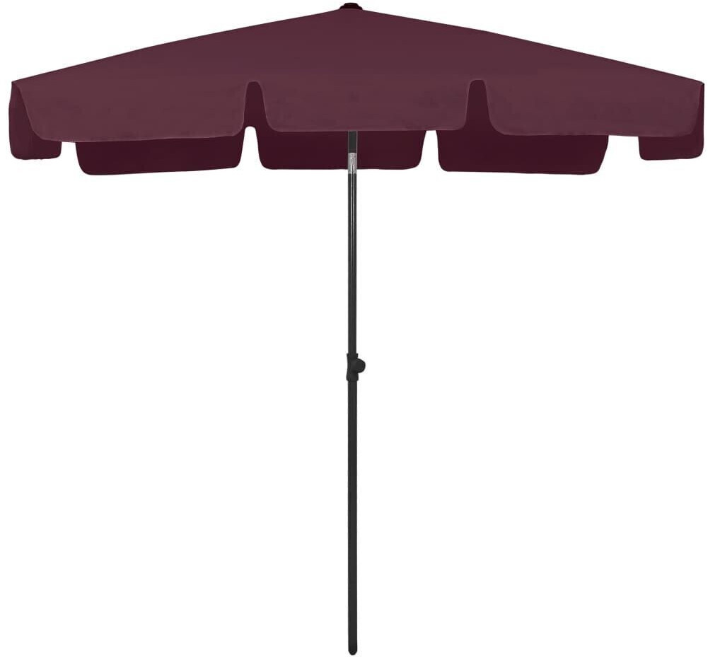 vidaXL Beach umbrella 200x125 cm bordeaux red