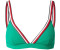 Tommy Hilfiger Global Stripe Padded Triangle Bikini Top (UW0UW05290) olympic green