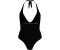 Tommy Hilfiger Tonal Logo Halterneck One-Piece Swimsuit (UW0UW05259) black