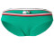 Tommy Hilfiger Global Stripe Ribbed Hipster Bikini Bottoms (UW0UW05402) olympic green