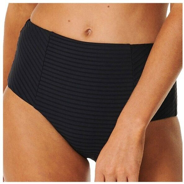 Rip Curl Women's Premium Surf Hi Waist Good Bikini Bottom (0BTWSW) black