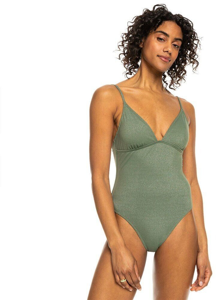 Roxy Shiny Wave 1 Swimsuit (ERJX103626) green