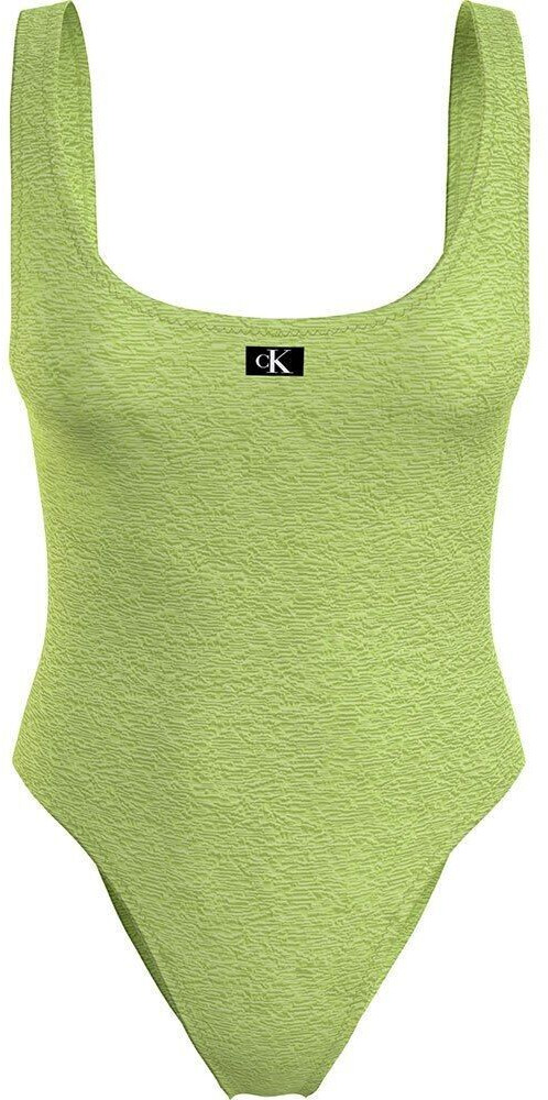 Calvin Klein Open Back Swimsuit (KW0KW02401) green