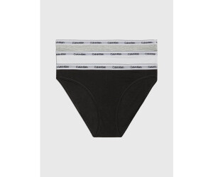Calvin Klein 3 Pack Slip 000QD5207E grey black white au meilleur prix sur idealo