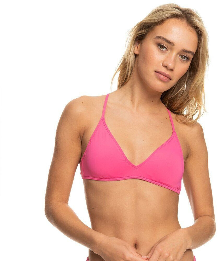 Roxy Side Beach Classics Athletic Triangle Bikini Top (ERJX304596) pink