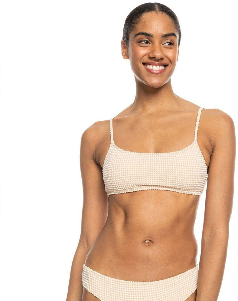 Roxy Gingham Bikini Top ERJX305247 beige ab 15 95 Preisvergleich bei idealo