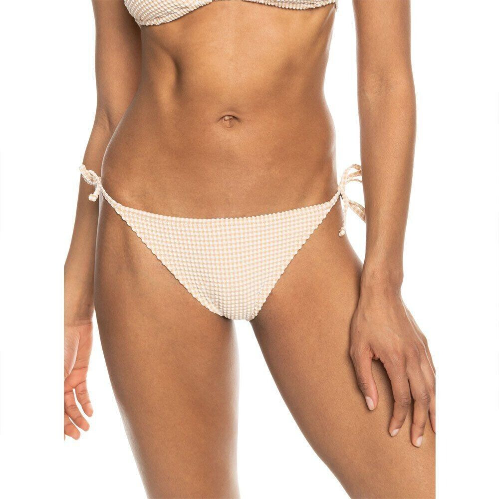 Roxy Gingham Bikini Bottom (ERJX404830) beige