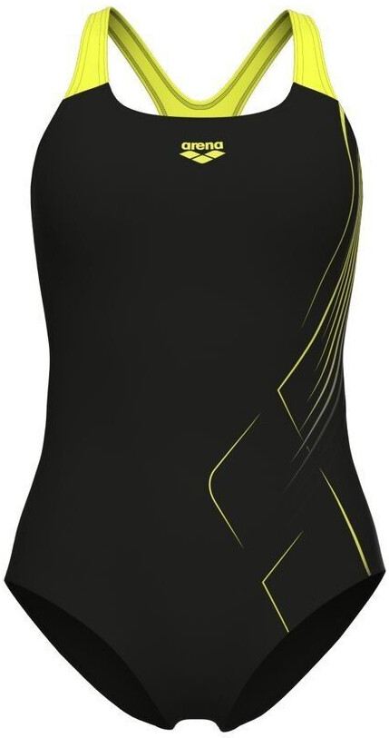 Arena Dive Swimsuit Swim Pro Back (007210) black/soft green