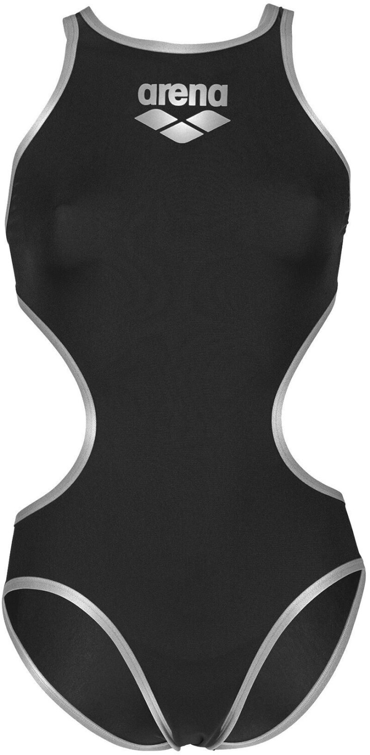 Arena One Biglogo Swimsuit (001198-555) black/silver