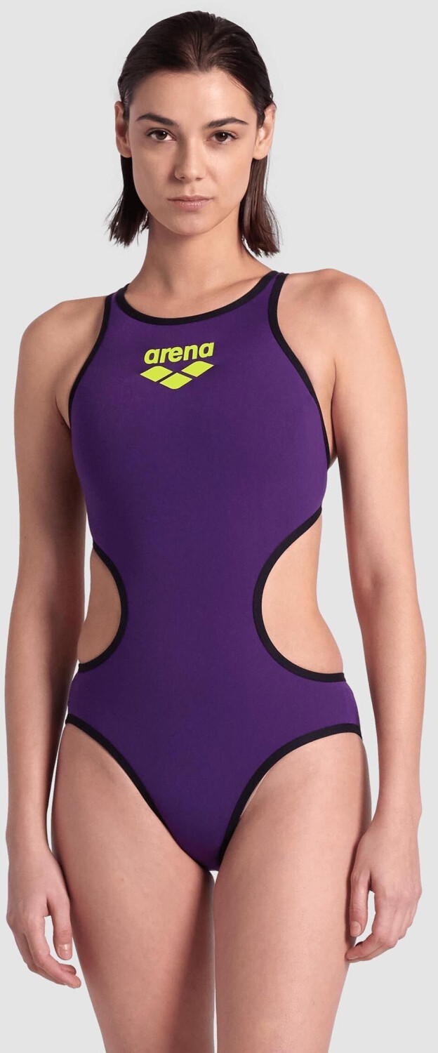 Arena One Biglogo Swimsuit plum black