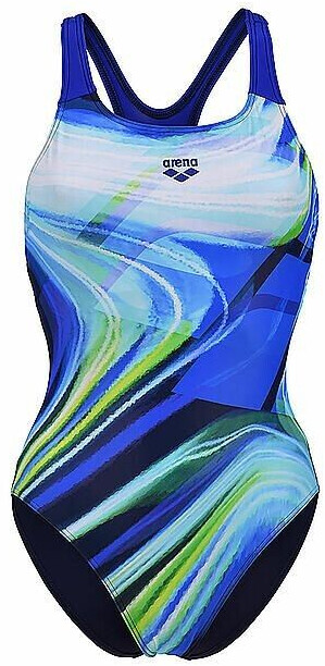 Arena Feel Visual Waves Swim Pro Back (006646) blue