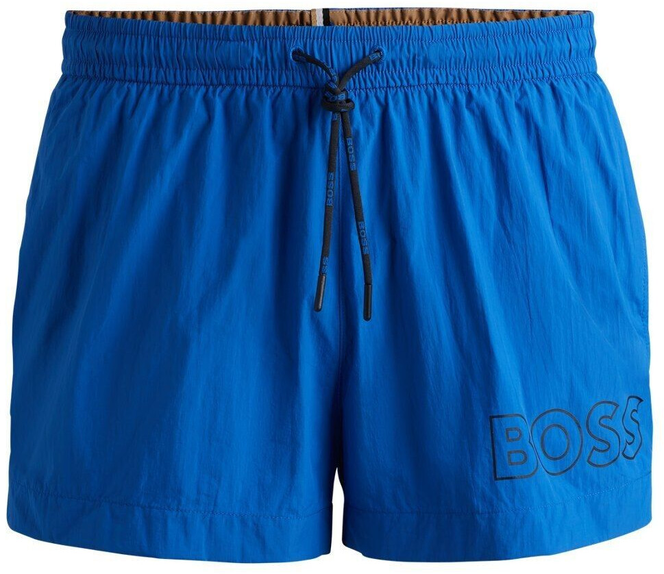 Hugo Boss Quick-drying swim shorts with logo outline (50469280) blue