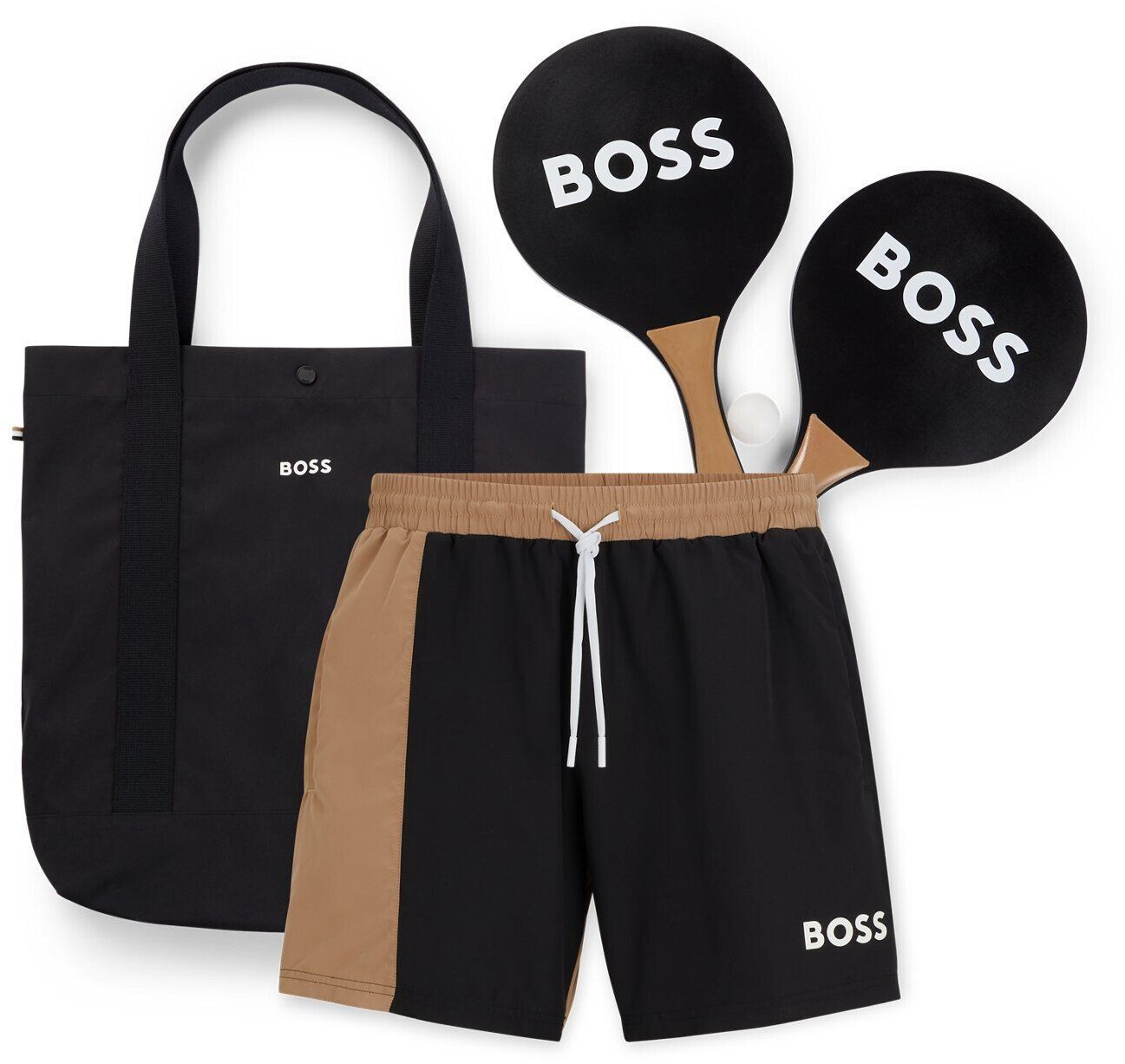 Hugo Boss Set with beach ball equipment, swim shorts and bag (50515735) black