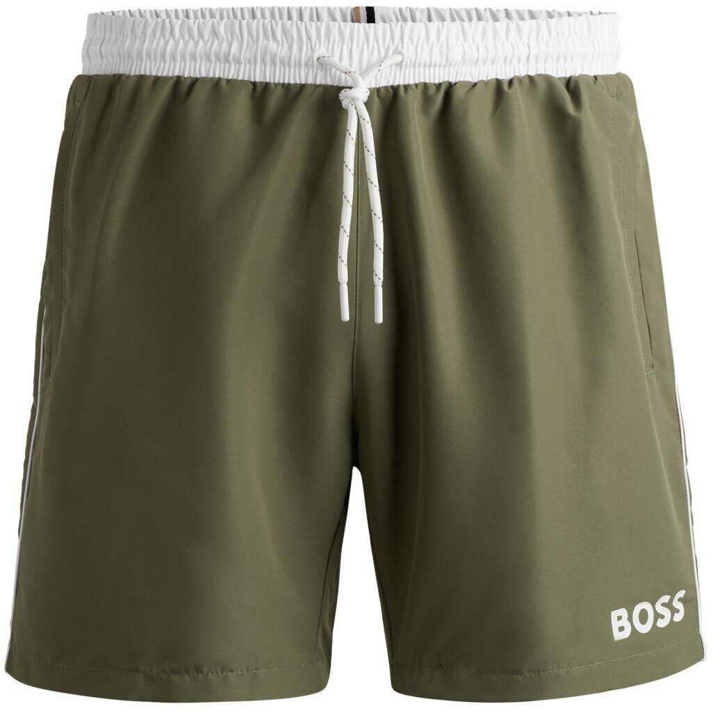Hugo Boss Quick-drying swim shorts with contrasting details (50515191) green