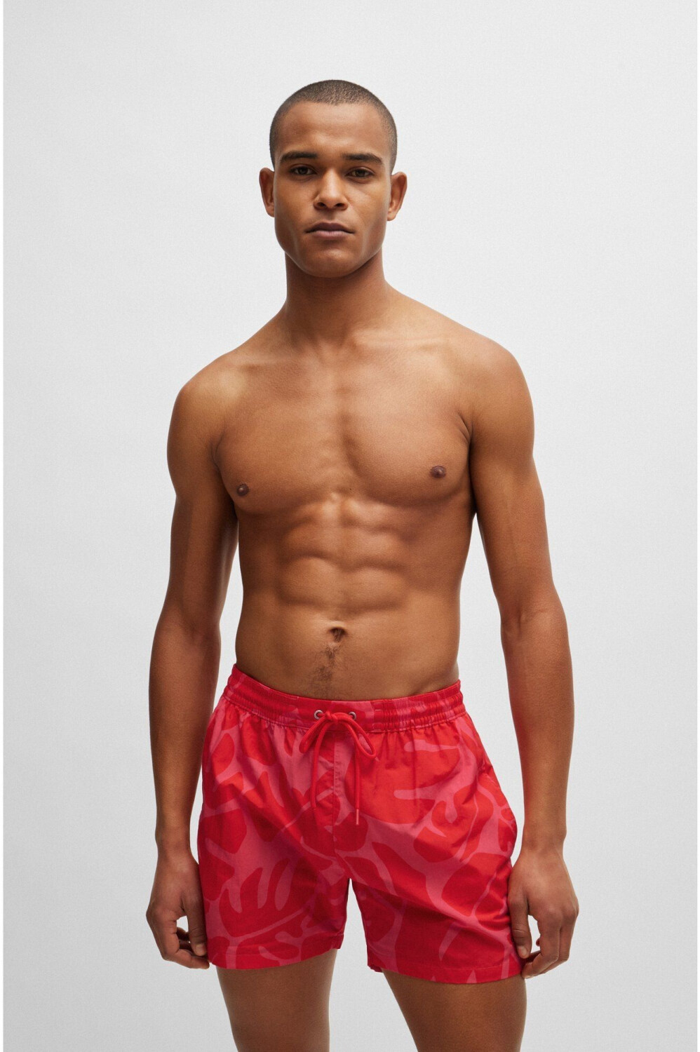 Hugo Boss Schnell trocknende Badeshorts mit saisonalem Muster 