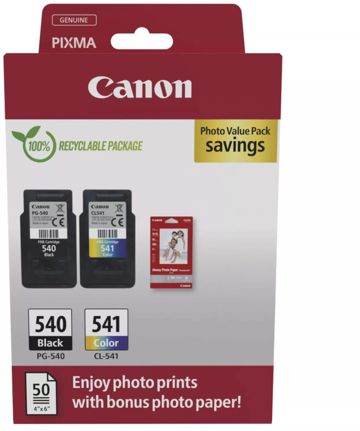 Canon PG-540/CL-541 Photo Value Pack (5225B013)