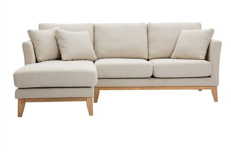Miliboo Canapé d'angle gauche Oslo beige