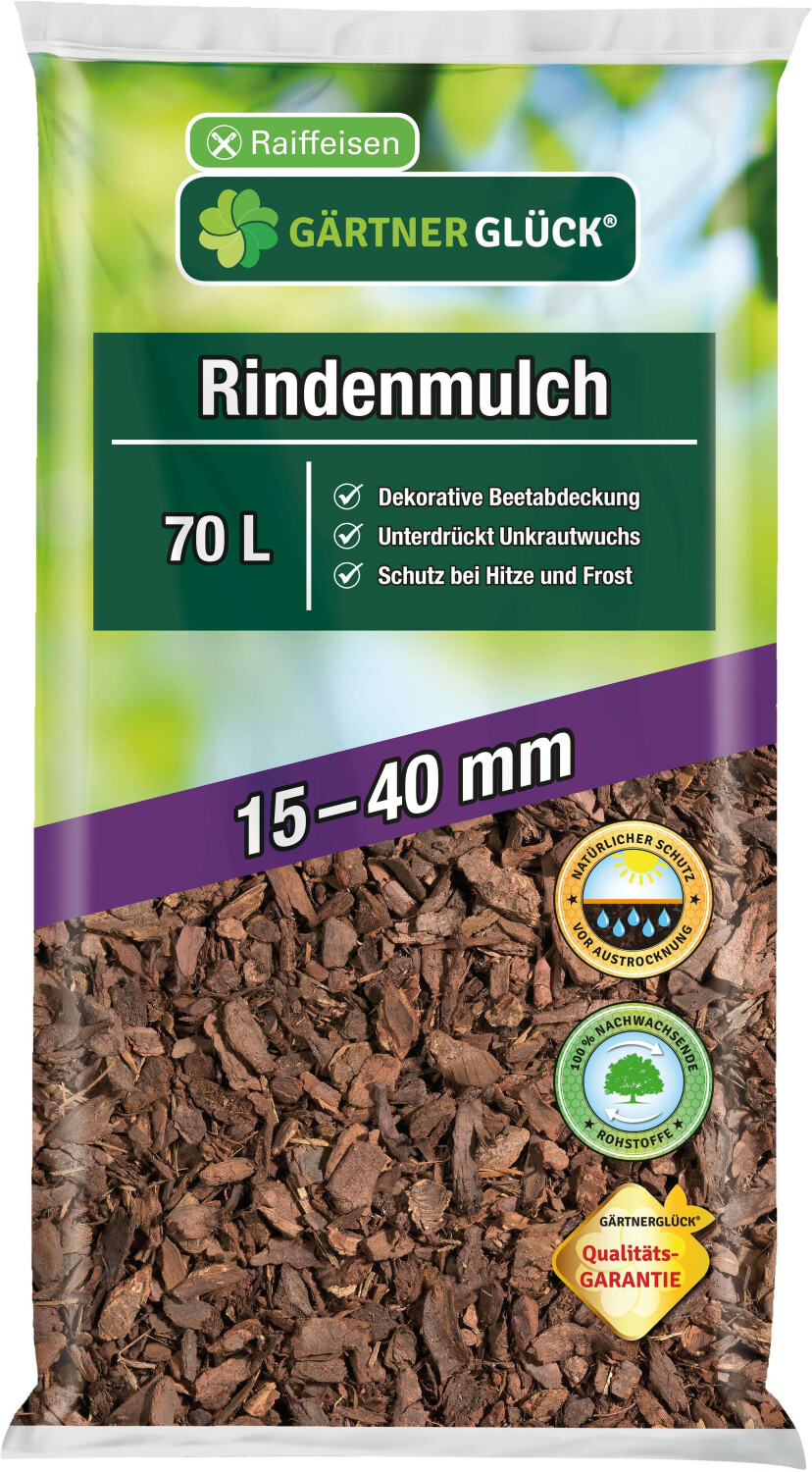 Gärtnerglück Rindenmulch 1540 mm 70 Liter ab 8,49 € Preisvergleich
