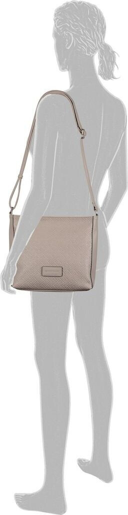 Sac Bandoulière Tom Tailor Mirenda Cross Bag - Taille M, Couleur Taupe, Polyuréthane, Neuf Avec étiquettes
