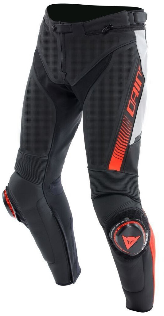 Dainese Super Speed perforated Leather Pants black/white/red