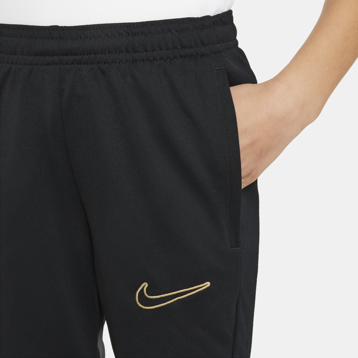 Nike Dri FIT Academy23 Football Pants Kids DX5490 black black gold ab 15 93 Preisvergleich bei idealo