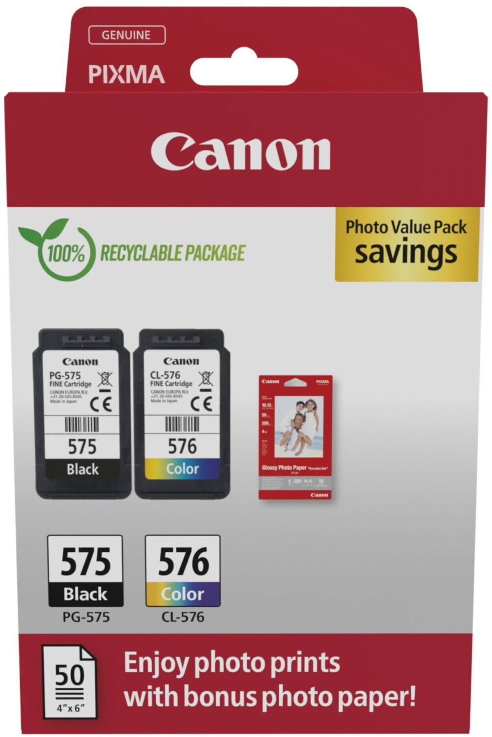 Canon PG-575/CL-576 Photo Value Pack (5438C004)