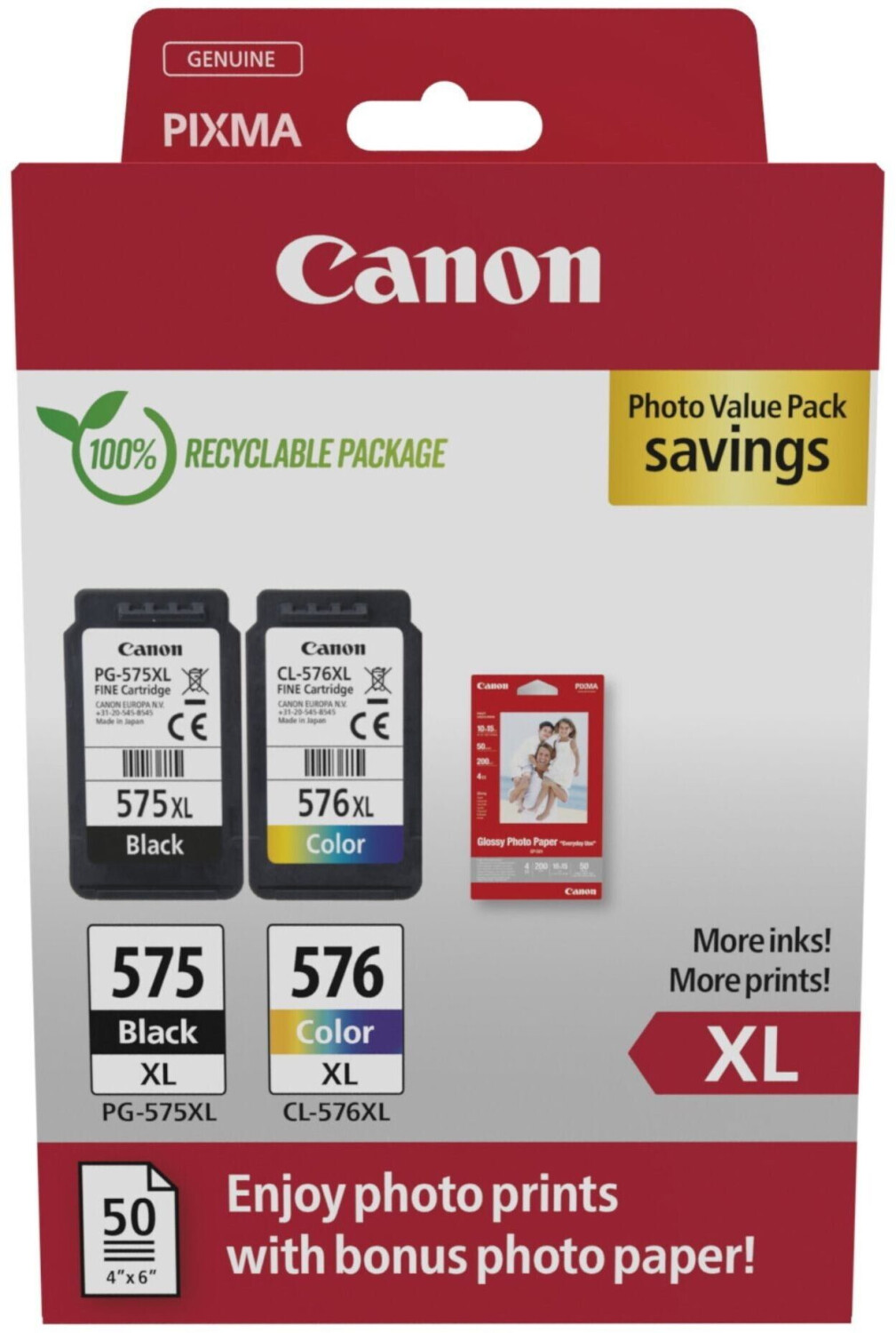 Canon PG-575XL/CL-576XL Photo Value Pack (5437C006)