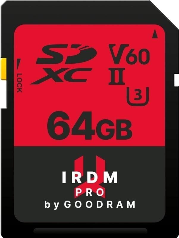 GoodRAM SDXC 64gb uhs-ii 265mb/s/120mb/s class 3 [rp-s6b0-0640r12]