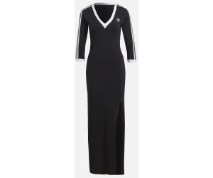 Adidas originals black three stripe hoodie maxi dress sale