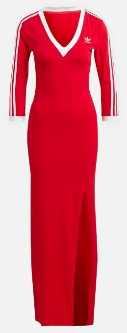Adidas Adicolor Classics 3-Stripes Maxi Dress better scarlet
