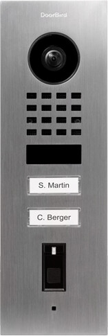 DoorBird D1102FV Fingerprint 50 2 Call Buttons