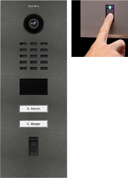DoorBird D2102FV Fingerprint 50 2 Call Buttons (423872578)