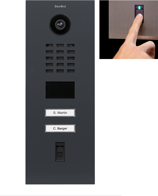 DoorBird D2102FV Fingerprint 50 2 Call Buttons (423872585)