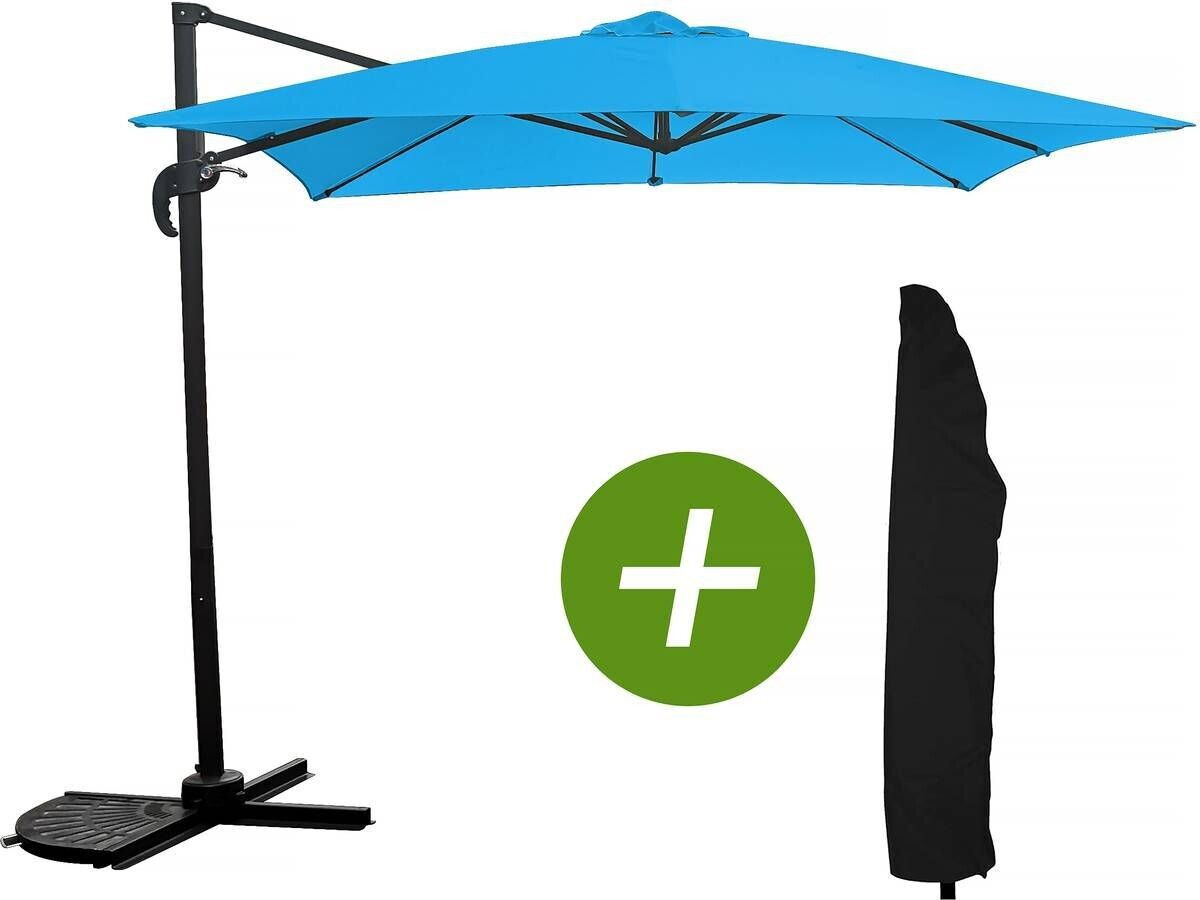 Habitat et Jardin Sun 250 x 250 cm avec housse de protection