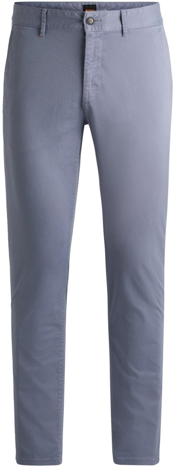 Hugo Boss Cotton satin Chino_slim (50510933) light blue