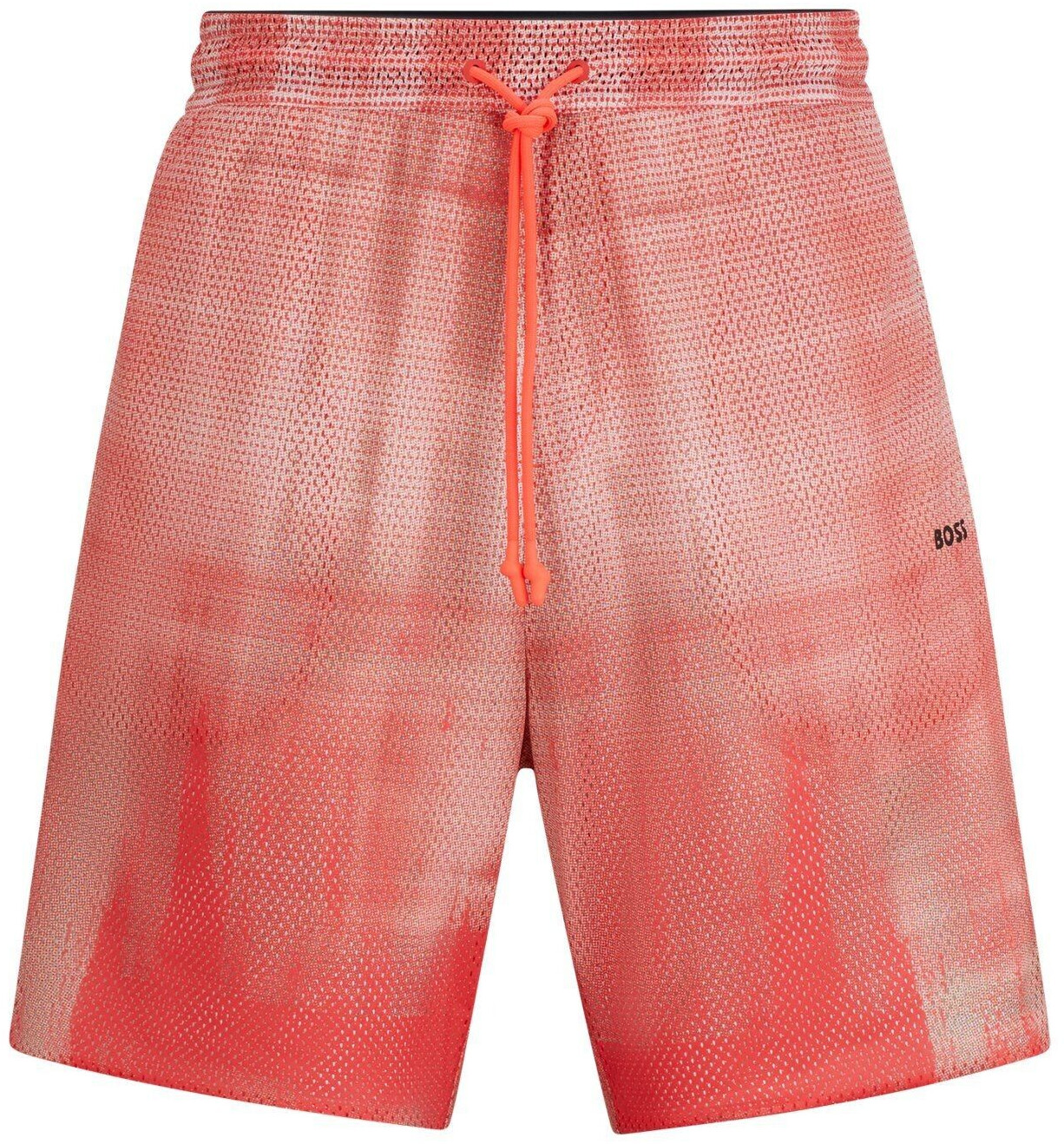 Hugo Boss Printed mesh shorts with logo detail Halbero 50511655 light red