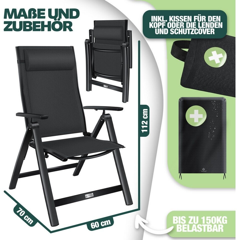Kesser Gartenstuhl 4er Set schwarz ab 305.83  | Vergleiche 5 Angebote auf  idealo.de