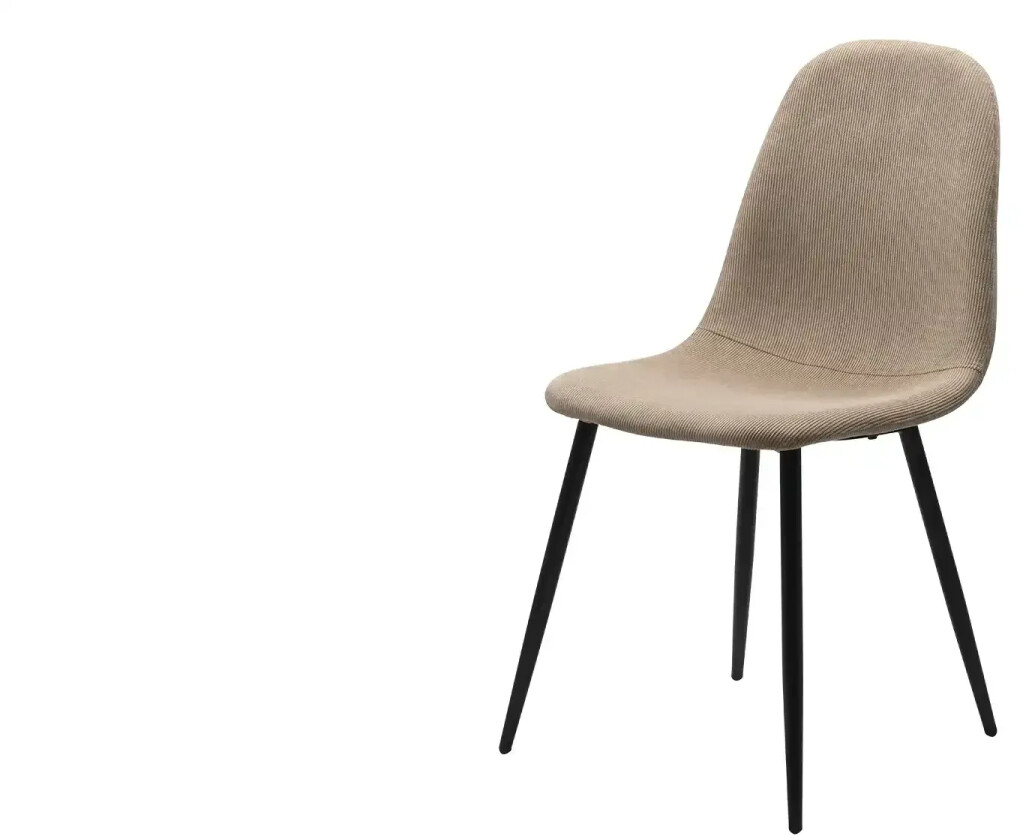 Möbel Kraft Corduroy upholstered chair brown 43x83x50