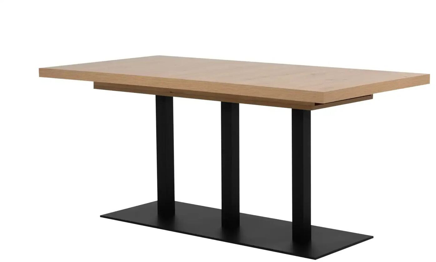 Möbel Kraft Extendable backdrop table, wood-colored, 80x75