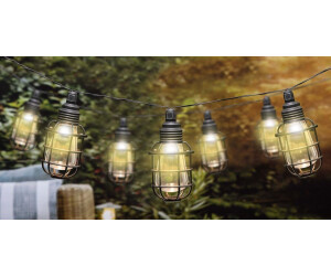 Grundig Solar Lichterkette Gartenleuchte 10 LEDLaternen 12 Lumen