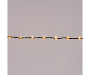 Okinawa Lichterkette Außen - 8 M, Jutekabel, Bambus, Solar, Warmweißes Licht