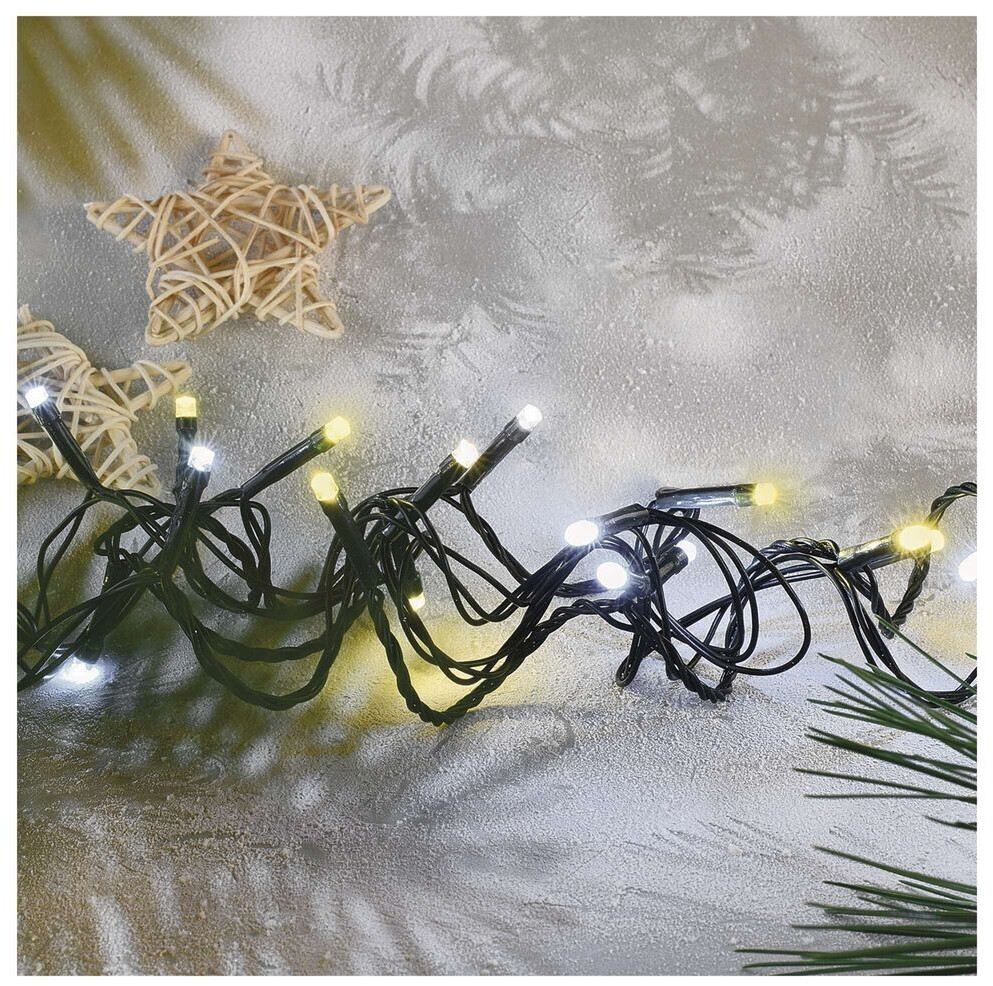 EMOS LEDLichterkette warmweiß + blinkend kaltweiß für Innen und Außen