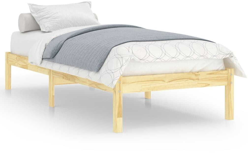 vidaXL Solid wood bed pine 100x200cm (810007)