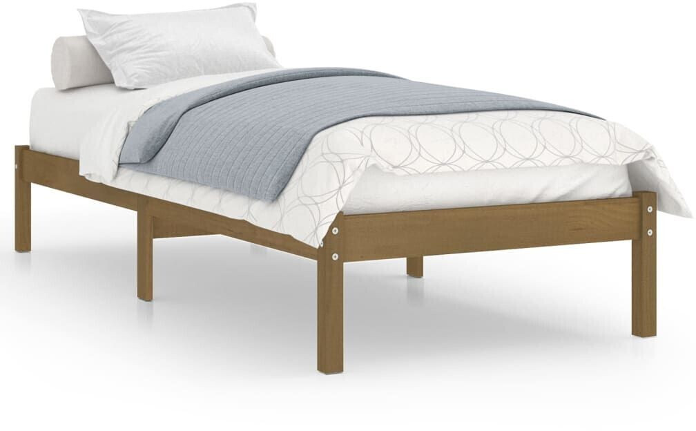 vidaXL Solid wood bed pine 100x200cm (810010)