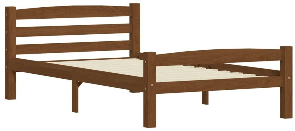 vidaXL Solid wood bed pine 100x200cm (322076)