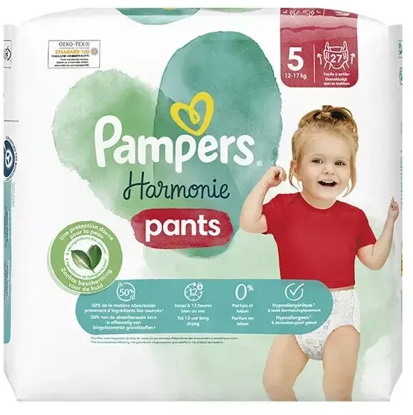 Pampers Harmony Pants taille 5 (12-17kg) 27 couches