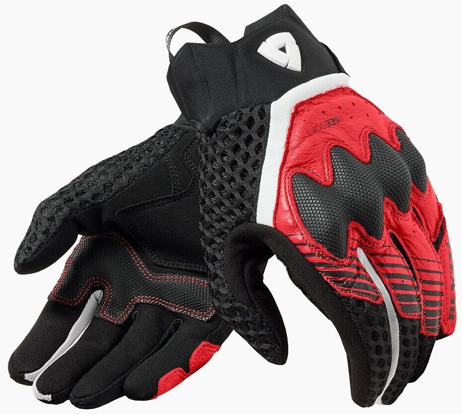 REV'IT! Gants Veloz noir/rouge